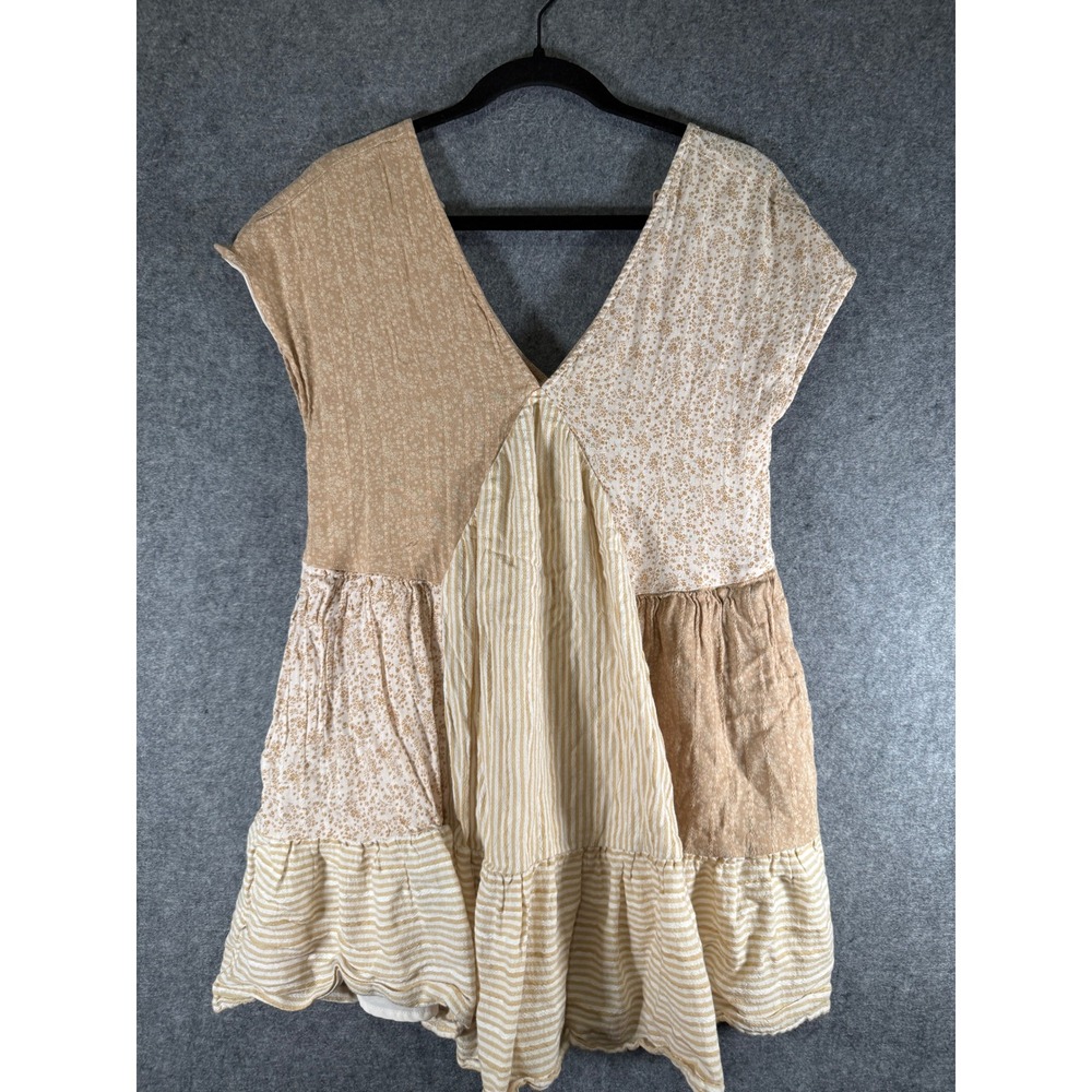 American Eagle Womens Xs Patchwork Boho Tiered Mi… - image 2